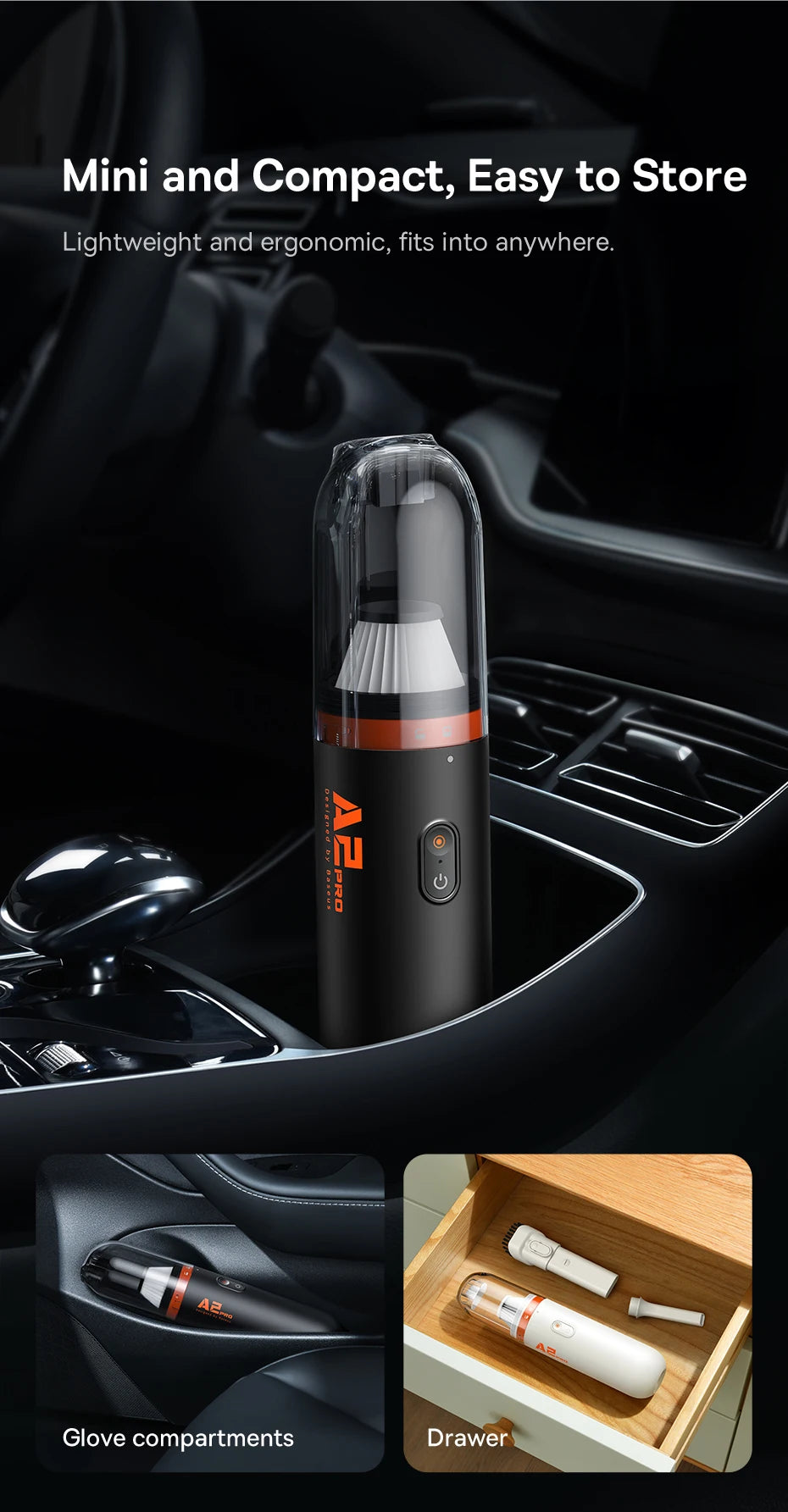 Baseus A2Pro Wireless Car Vacuum Cleaner