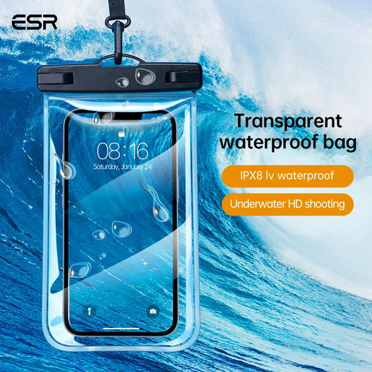 ESR IPX8 Certified Waterproof Phone Bag with Touch Screen Function – Essential for Swimming and Snorkeling