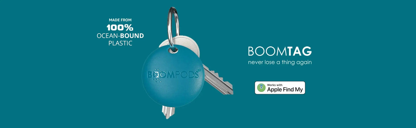 BOOMPODS BOOMTAG Bluetooth GPS Tracker, Air Tag, Compatible with Apple Find My