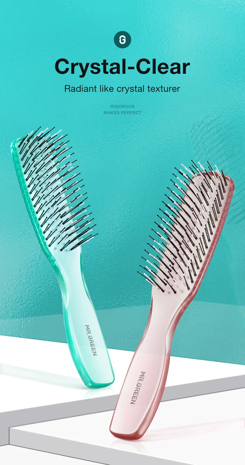 MR.GREEN Hair Brush, Massage and Volumizing Hair Styling Fine Tooth Detangling Brush