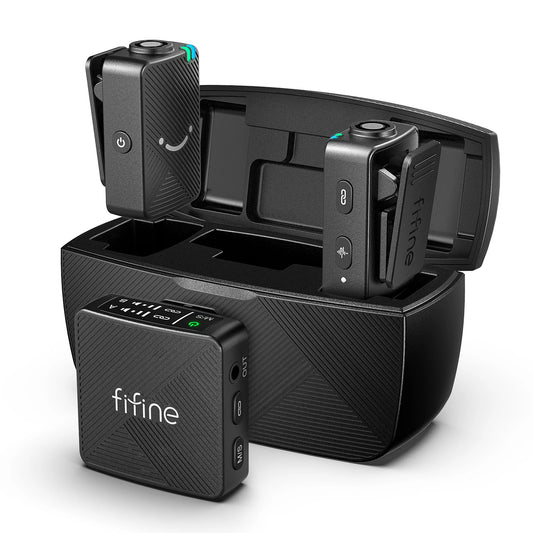 FIFINE Wireless Lavalier Microphone