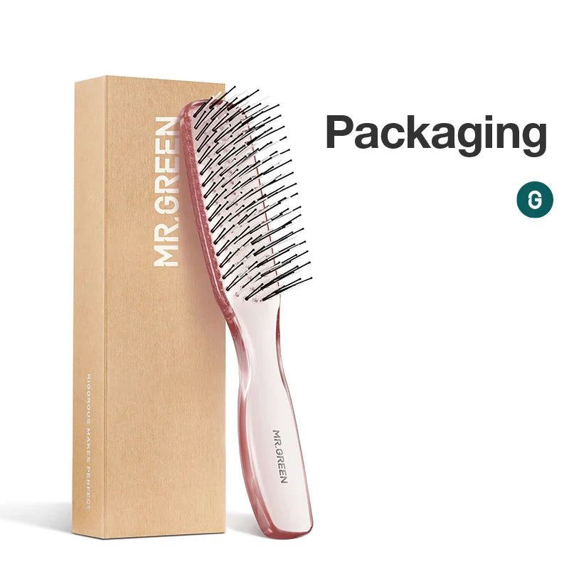 MR.GREEN Hair Brush, Massage and Volumizing Hair Styling Fine Tooth Detangling Brush