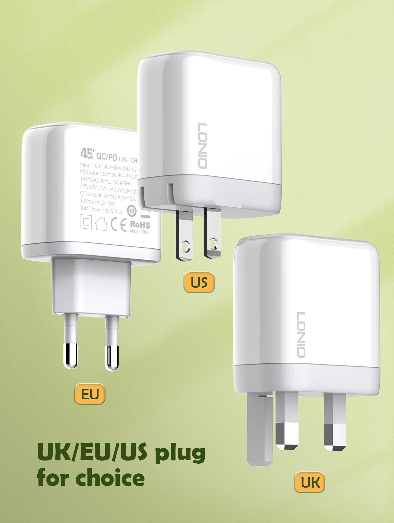 LDNIO PD 45W USB C Charger