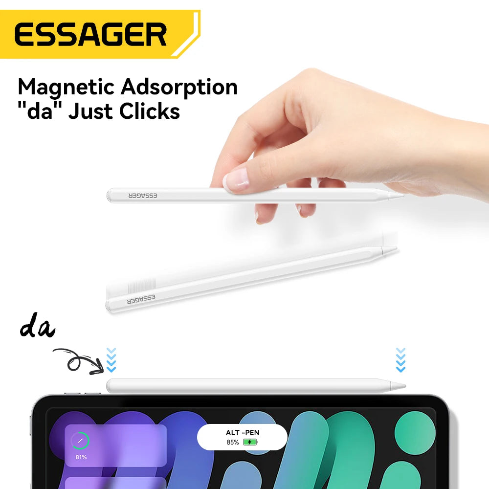 Essager Stylus Pen for Apple Pencil 1 & 2 | Wireless Charging Touch Pen for iPad Air, Pro, Mini & Tablet Accessories