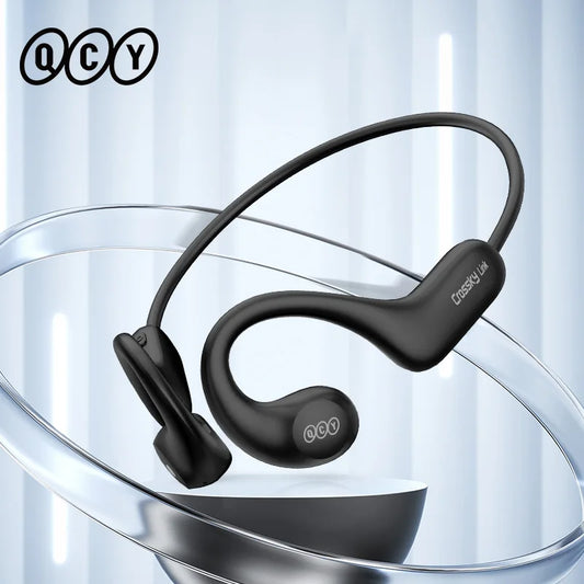 QCY T22 Crossky Link Wireless Bluetooth Earphone – BT 5.3, Open-Ear Sports Headphones, IPX6 Waterproof, Ear Hook Design