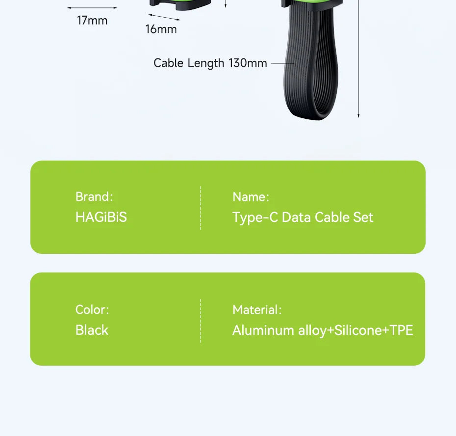 Hagibis Short USB4 Data Cable Keychain Kit 40Gbps USB-C to Type-C, 240W PD Fast Charging, Thunderbolt 3/4