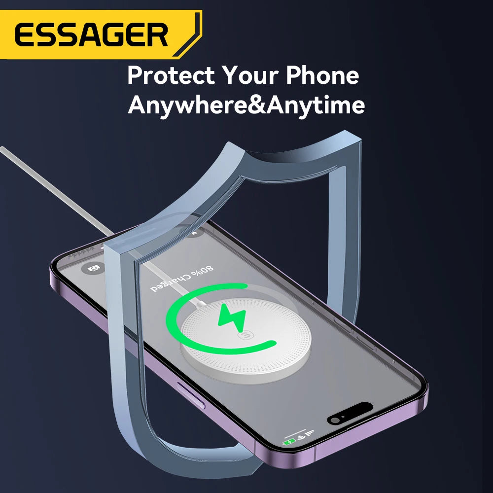 Essager 15W Magnetic Qi Wireless Charger: Fast Charging with PD Type-C