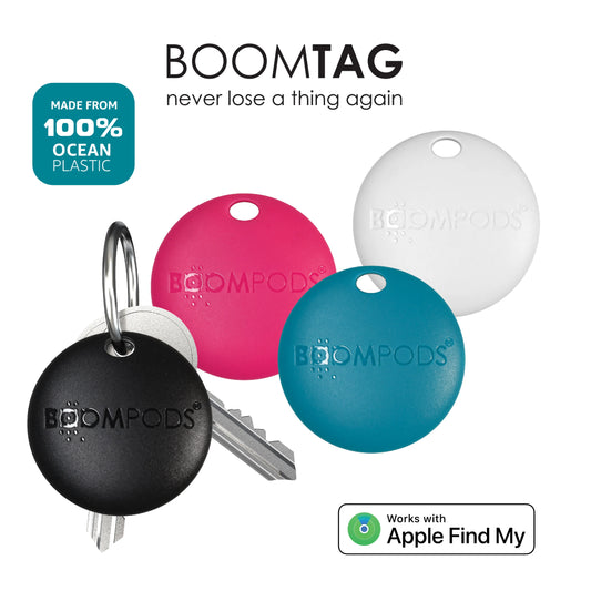 BOOMPODS BOOMTAG Bluetooth GPS Tracker, Air Tag, Compatible with Apple Find My