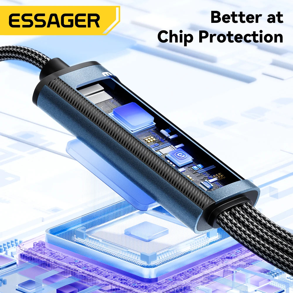 Essager 100W 7A Fast Charger Cable 3-in-1