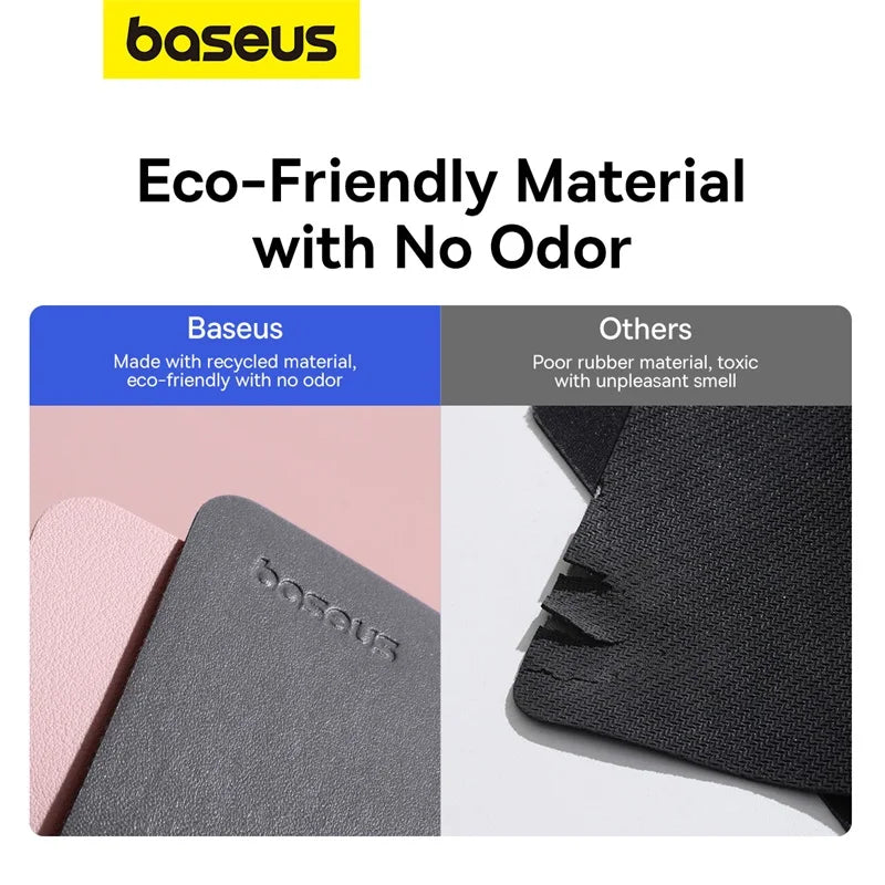 Baseus Colours PU Leather Mouse Mat, Anti-slip & Waterproof, 26x21cm Mouse Pad, Office & School Desk Accessories